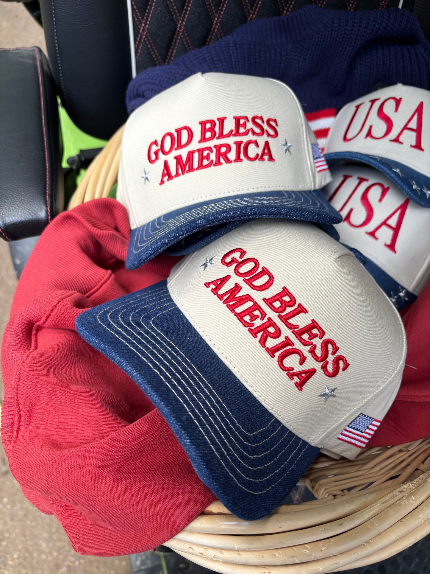 USA Embroidered Trucker Hat