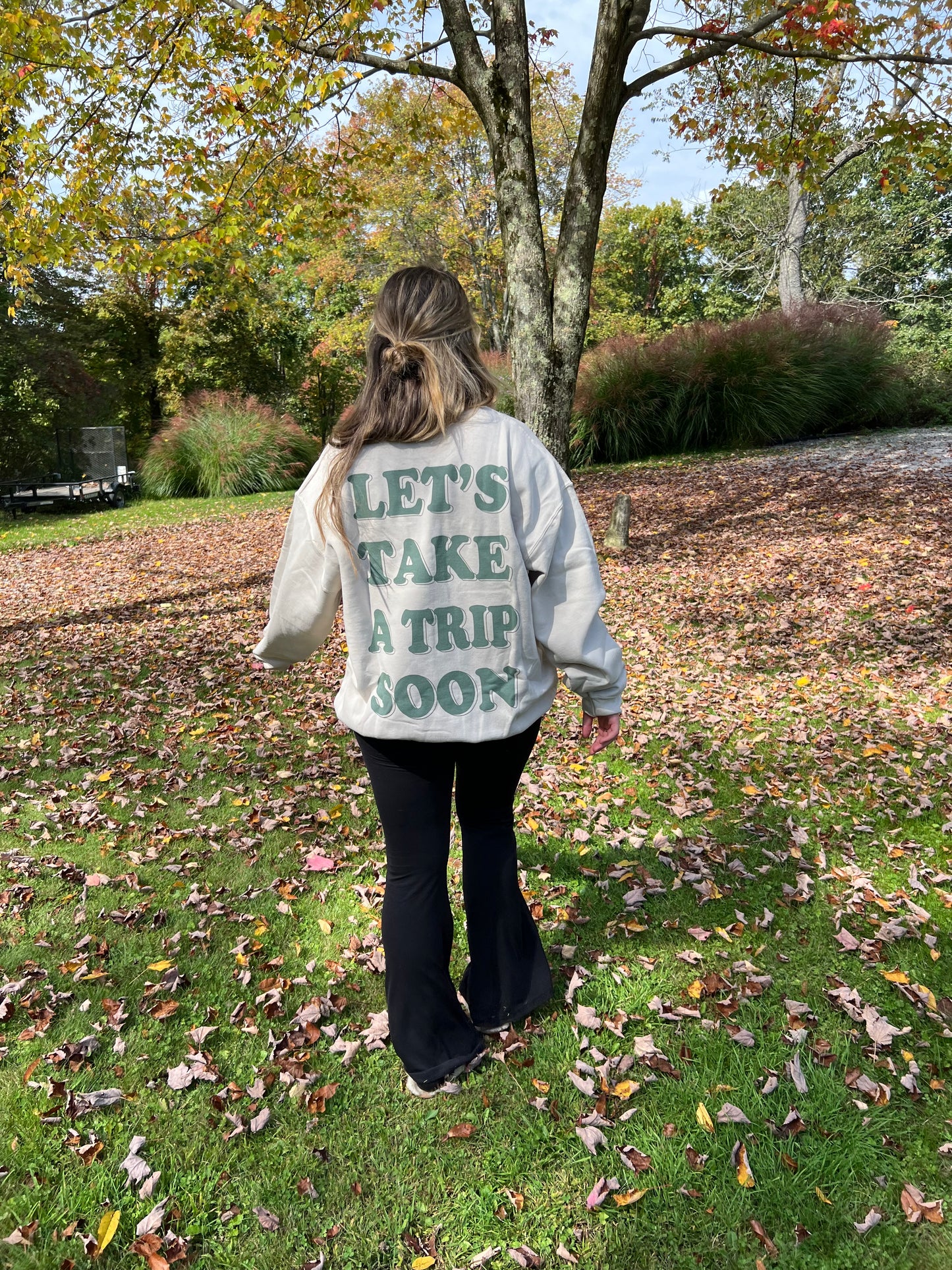 Let's Take A Trip Soon Graphic Crewneck Sweatshirt