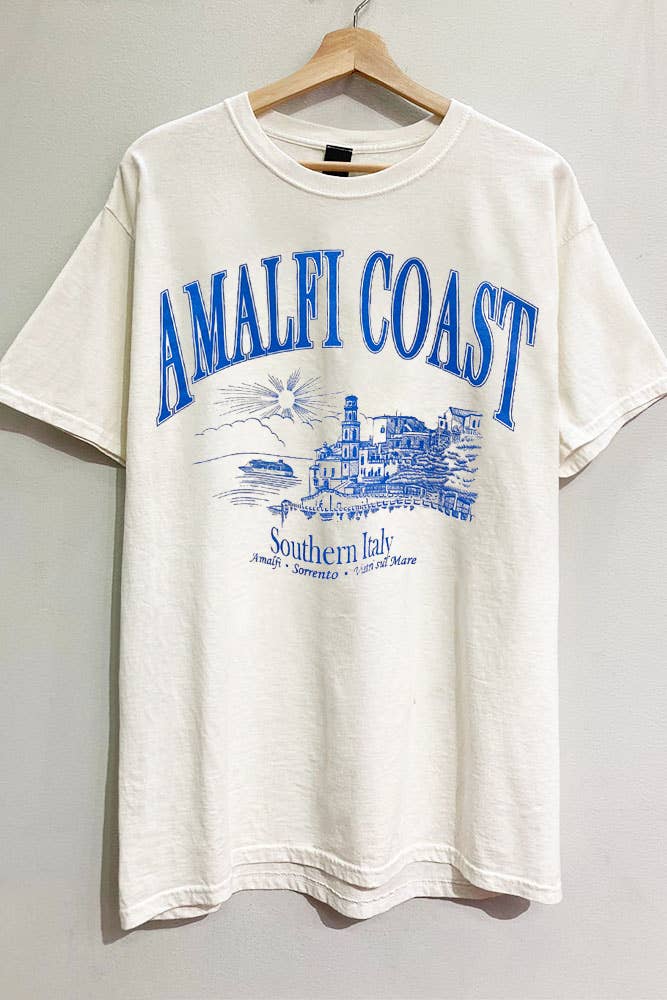 Amalfi Coast Graphic Oversized Tee