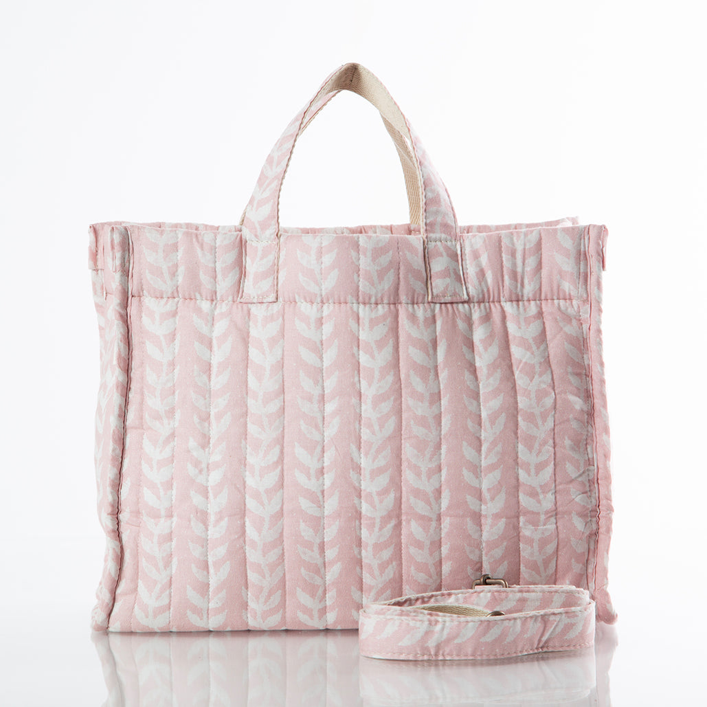 Custom Personalized Embroidered Block Print Tote Bag
