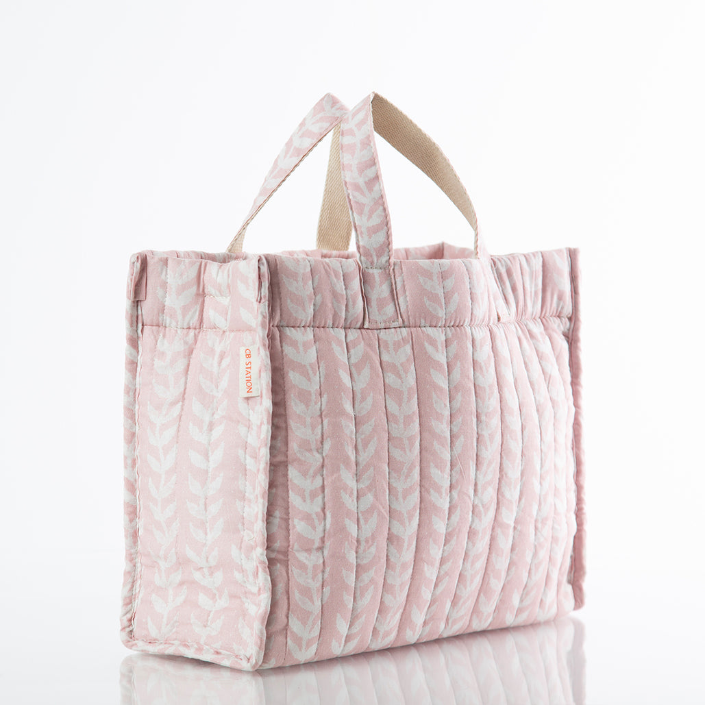 Custom Personalized Embroidered Block Print Tote Bag