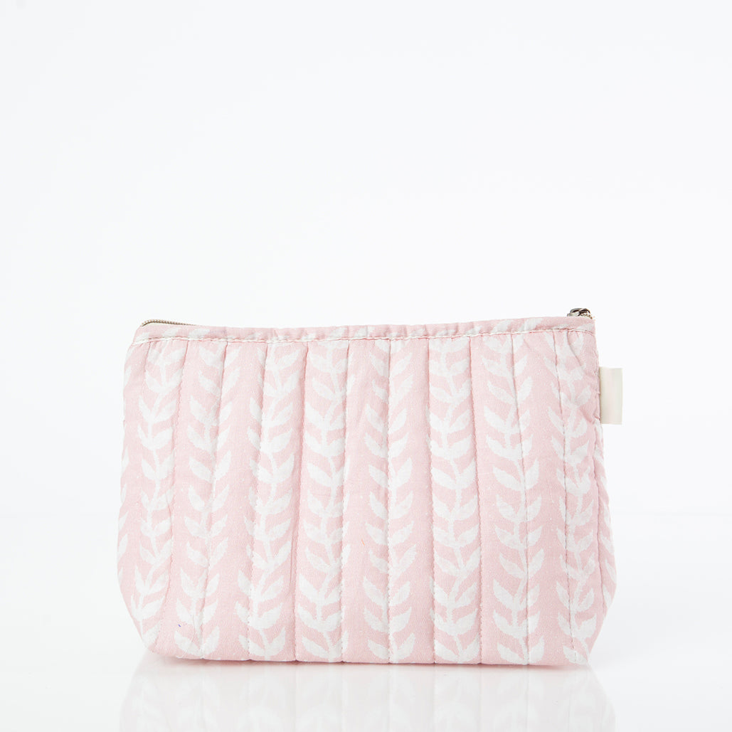 Block Print Clutch/ Make-Up Bag Custom Personalized Embroidered