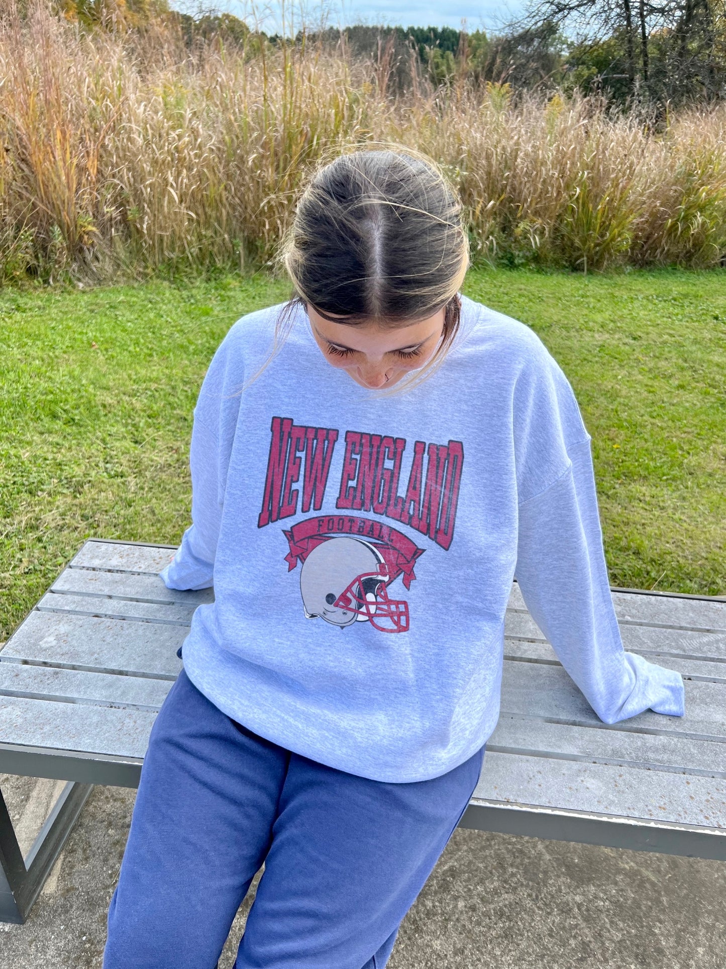 MORE Football Vintage Style Crewneck Sweatshirts