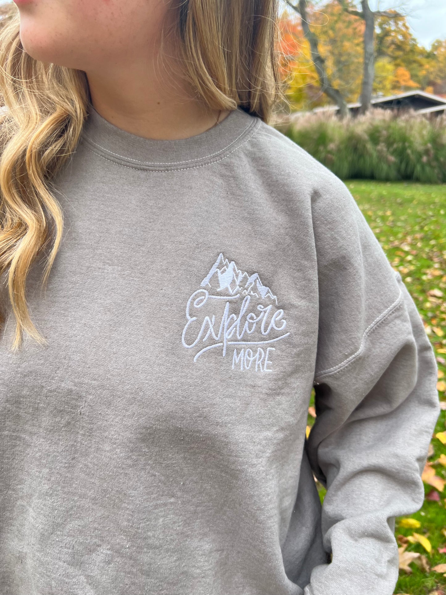 Explore More Graphic Crewneck Sweatshirt