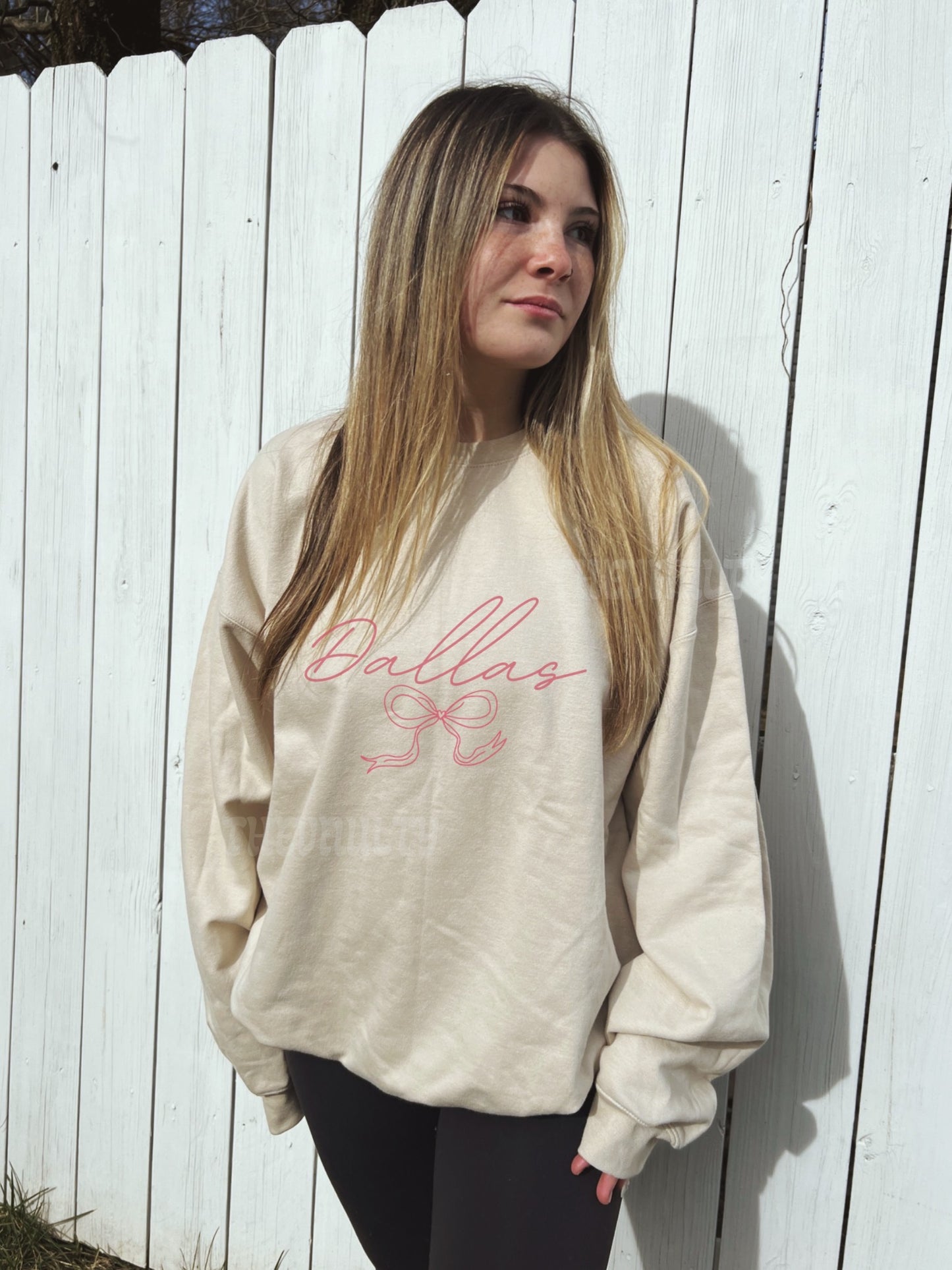 Dallas Bow Crewneck Sweatshirt