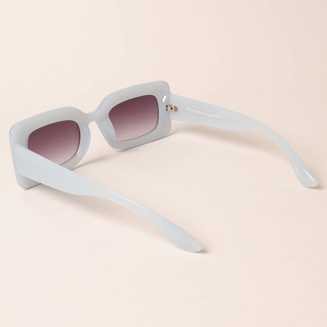 Bold Rectangular Shape Sunglasses