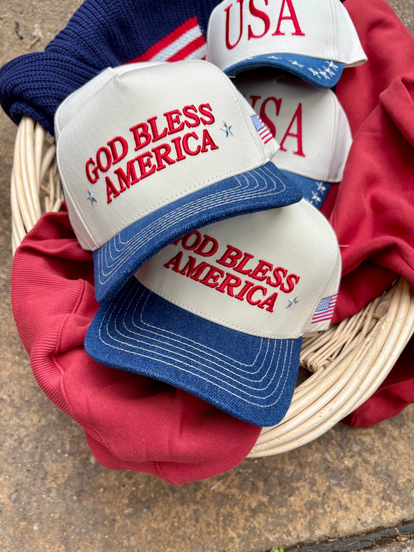 USA Embroidered Trucker Hat