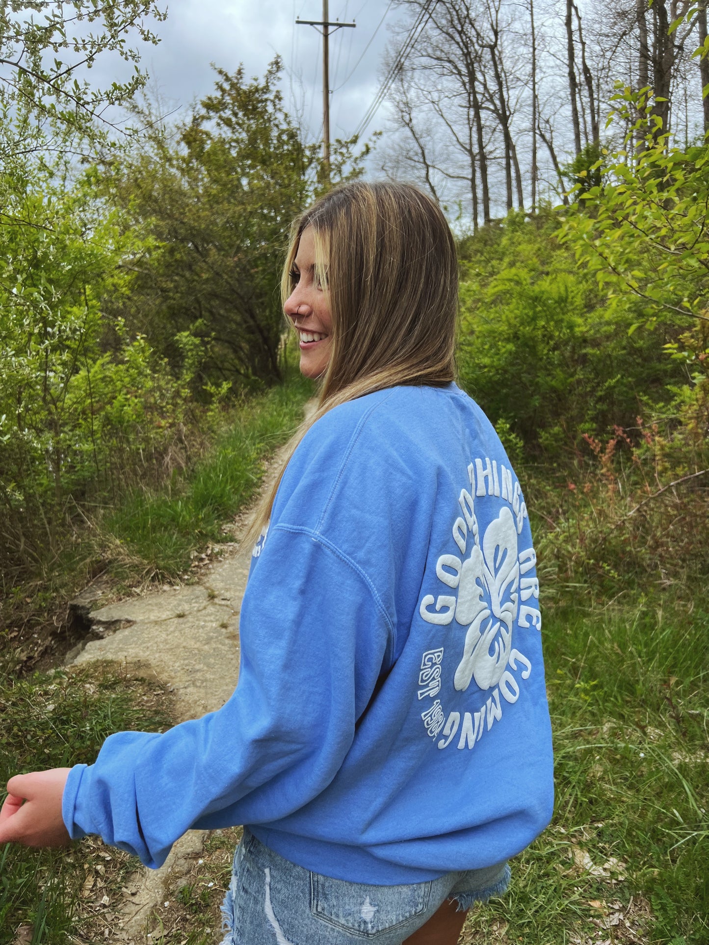 Good Things Are Coming Puff Sweatshirt