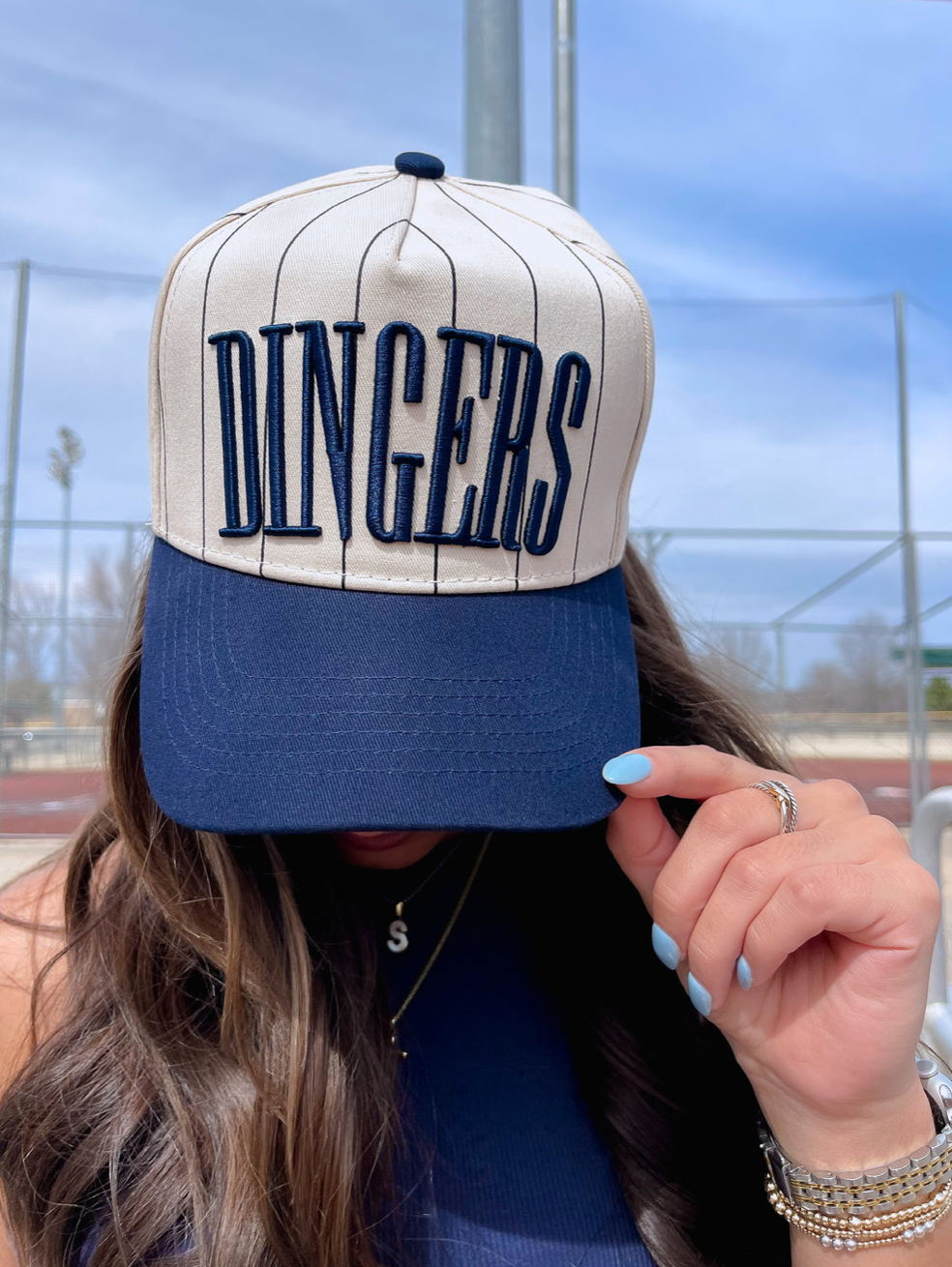 Baseball Stripe Vintage Embroidered Trucker Hat