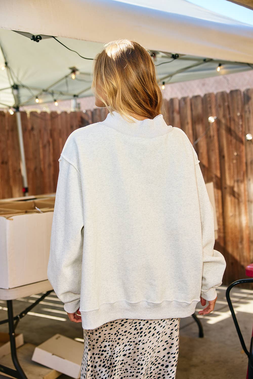 IT2594-MOTHER | 'MOTHER & COOL MOM' Reversible Sweatshirt: SKY BLUE / S/M