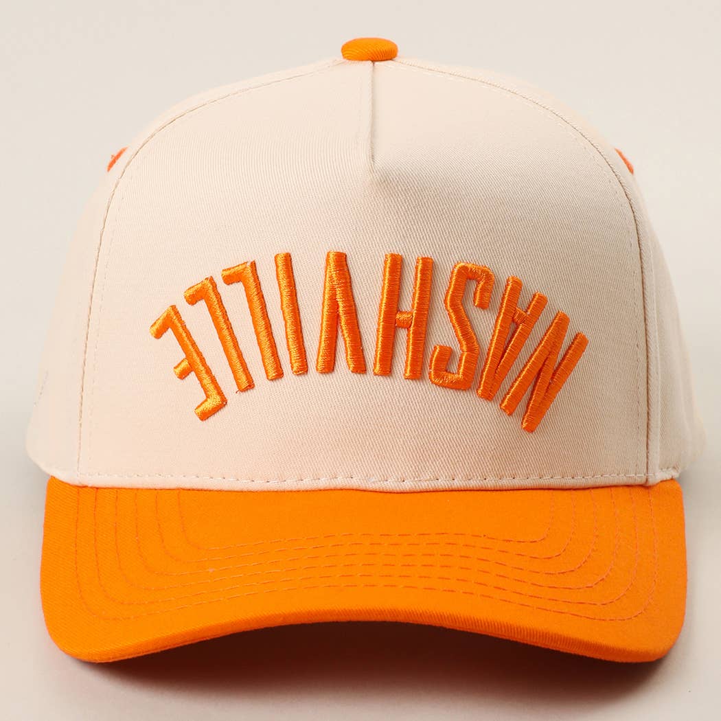 NASVILLE 3D Embroidered Two-Tone Trucker Hat