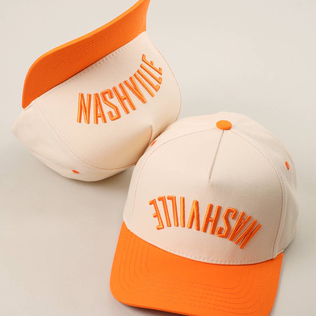 NASVILLE 3D Embroidered Two-Tone Trucker Hat