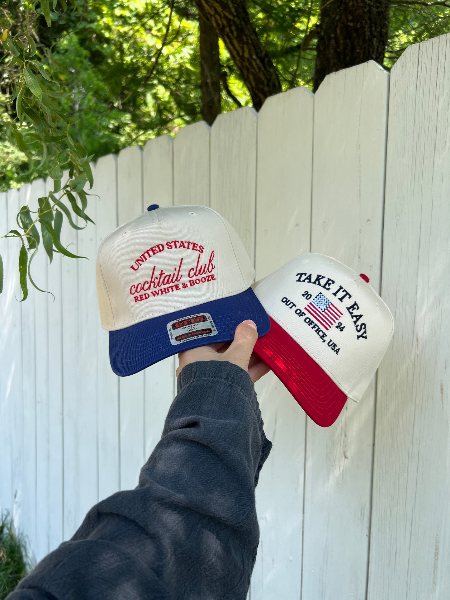 United States Cocktail Club Embroidered Hat