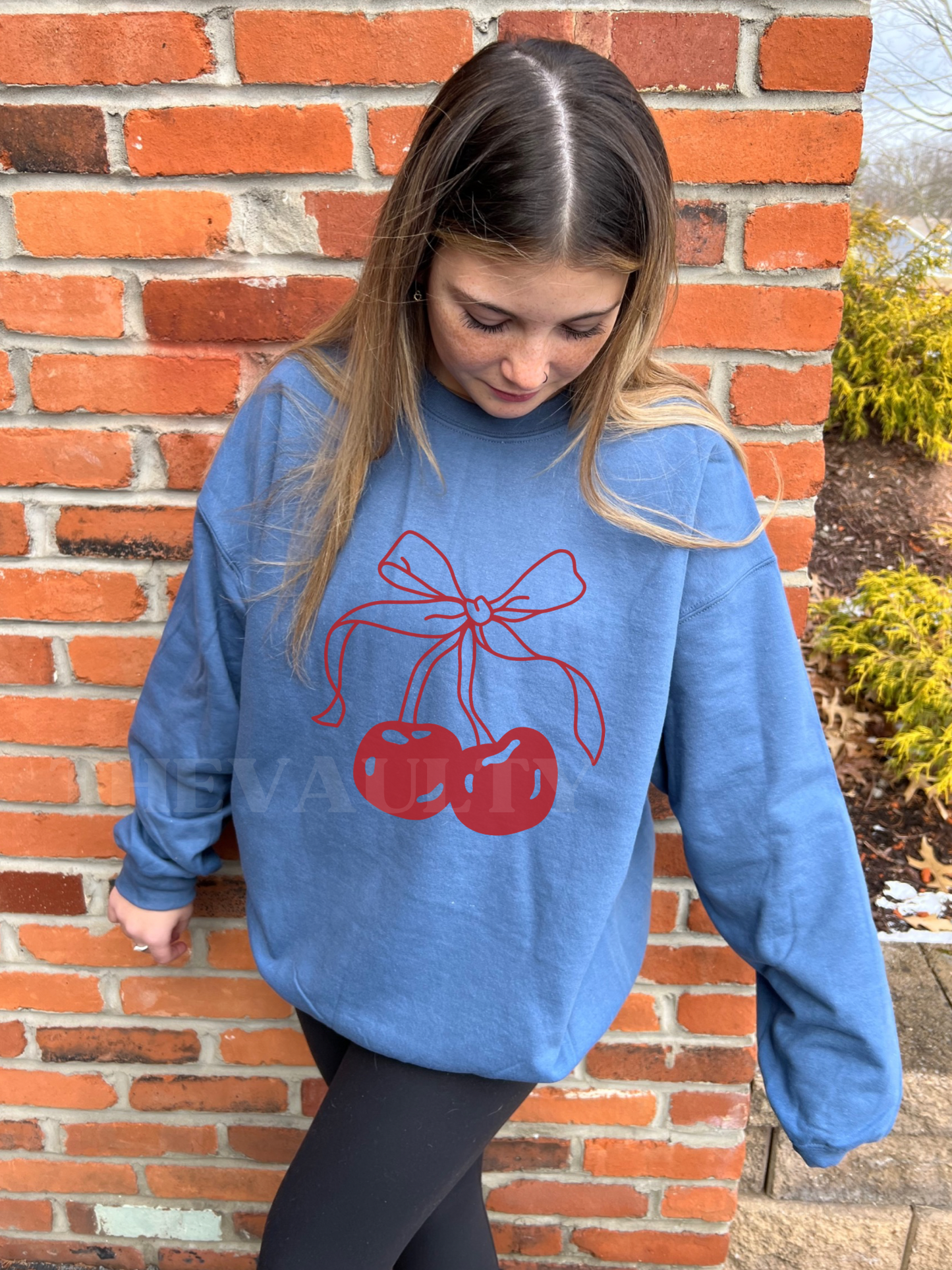 Red Shirley Crewneck Sweatshirt