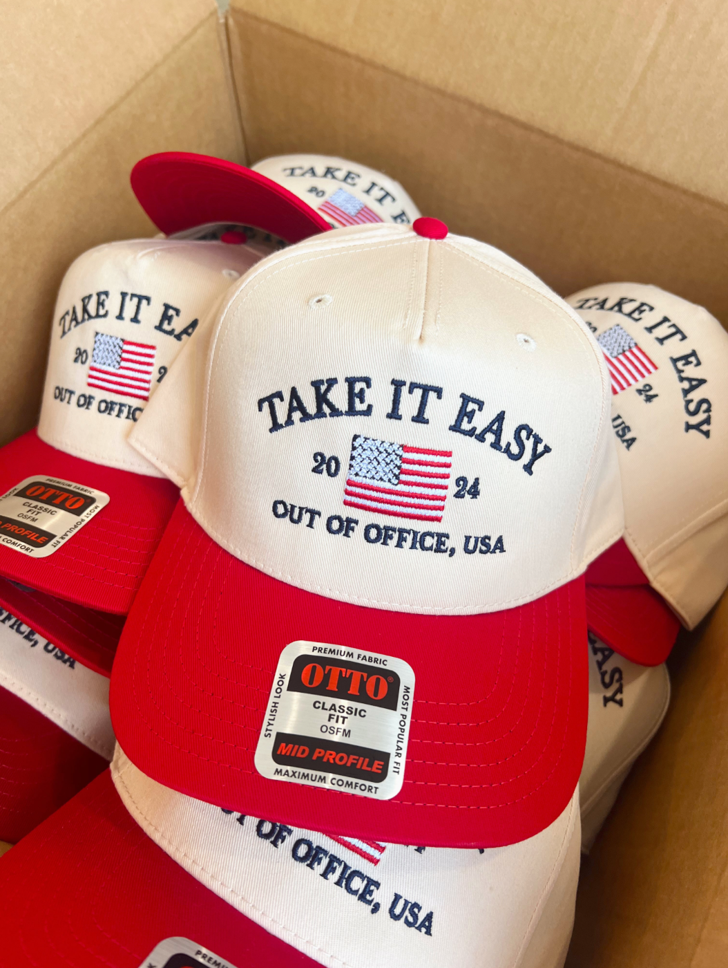 Take It Easy Vintage Trucker Hat