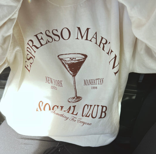 Something For Everyone Espresso Martini Graphic Crewneck Sweatshirt