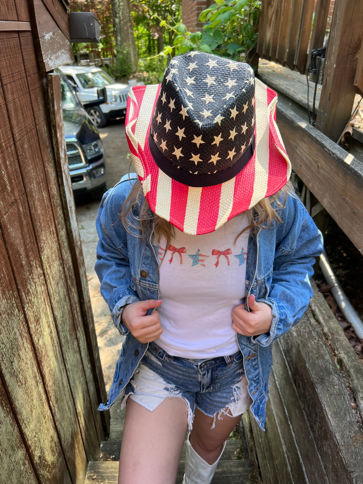 Red, White, and Bows Tank