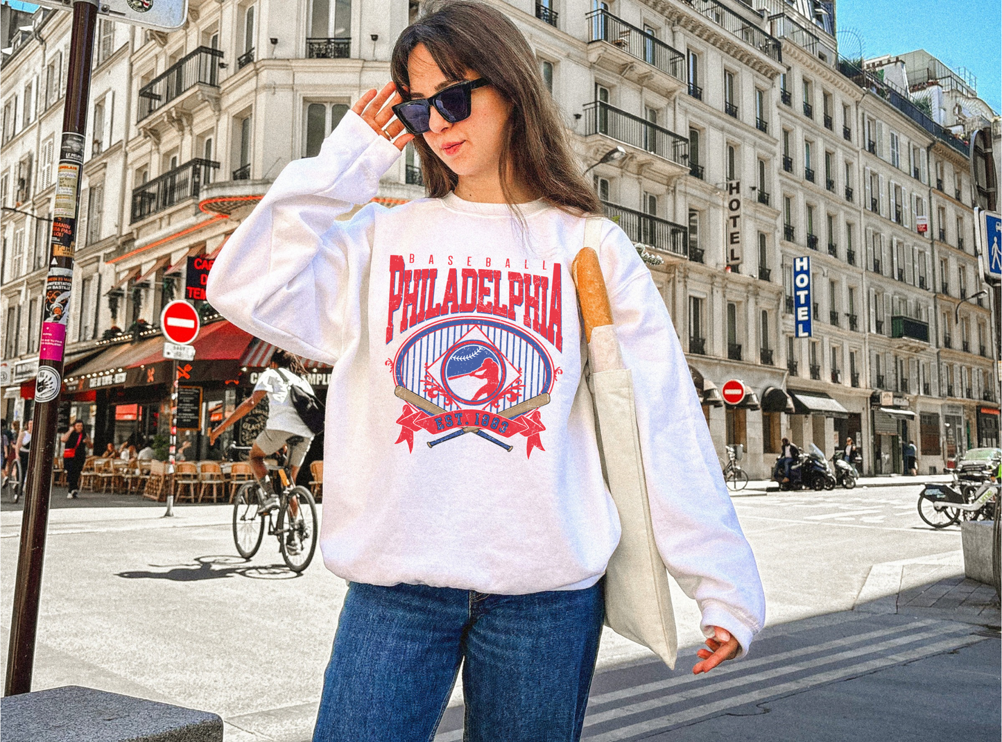 Baseball GREY Crewneck Sweatshirt