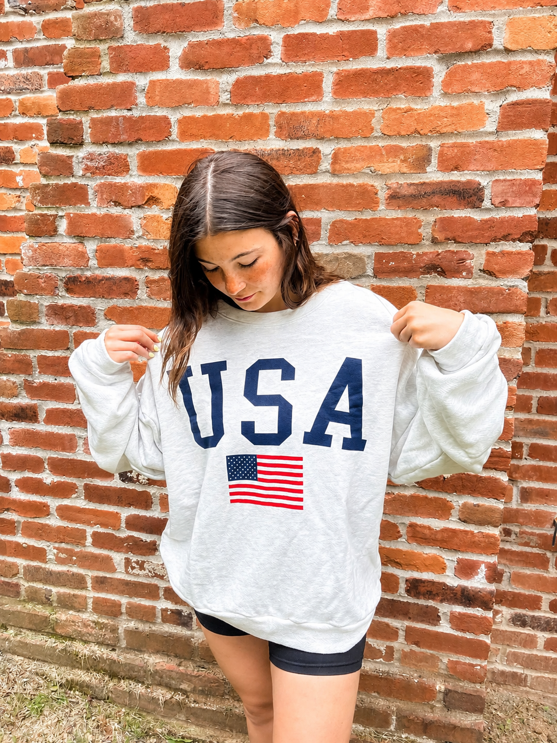 USA Graphic Oversized Sweatshirt