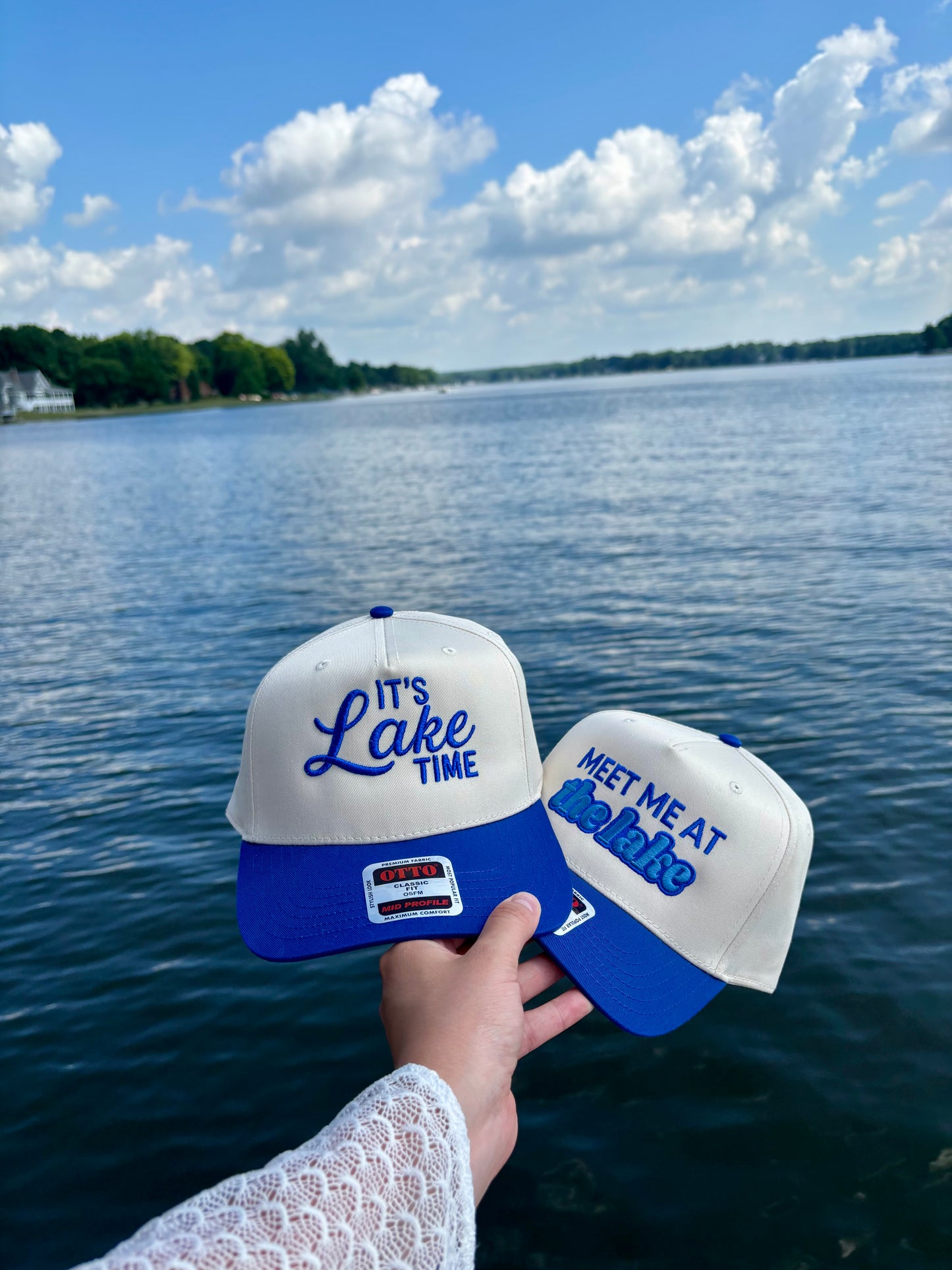 It's Lake Time Embroidered Trucker Hat