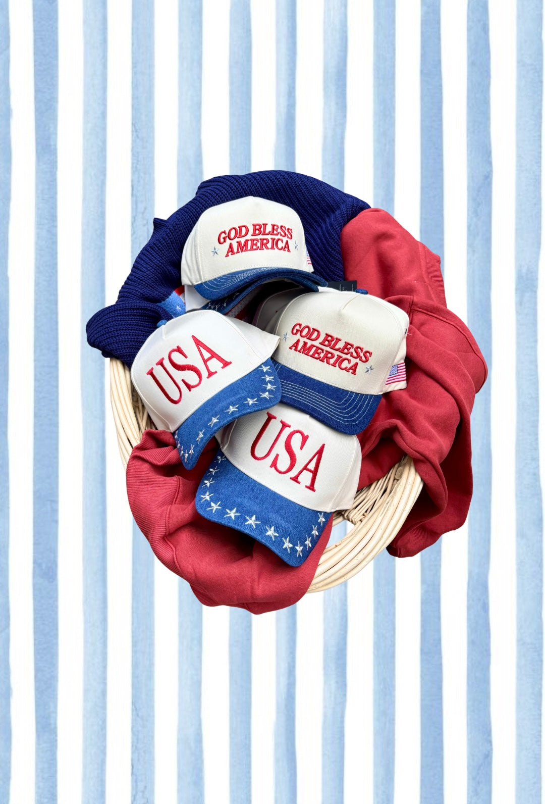 USA Embroidered Trucker Hat