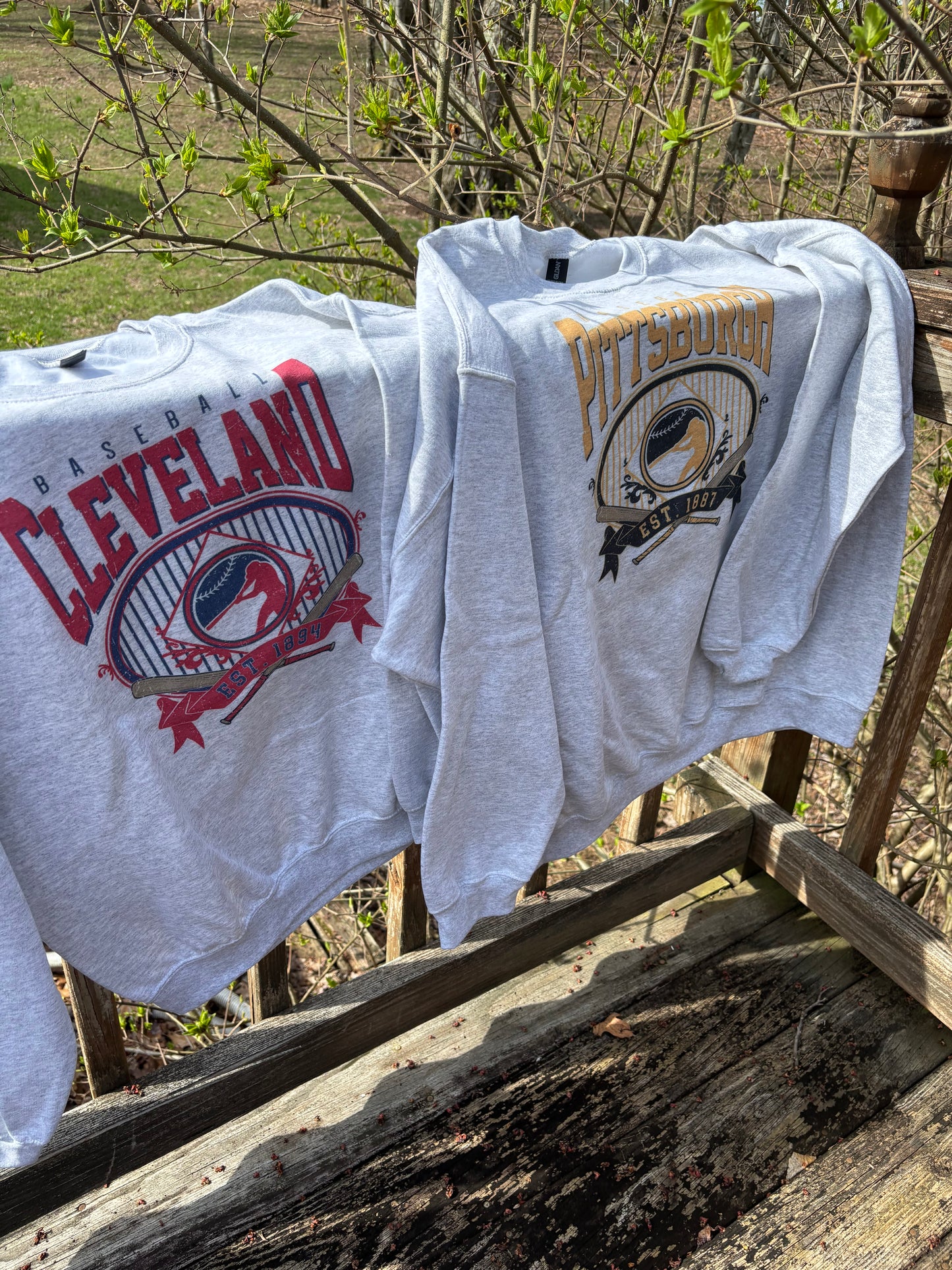 Baseball GREY Crewneck Sweatshirt