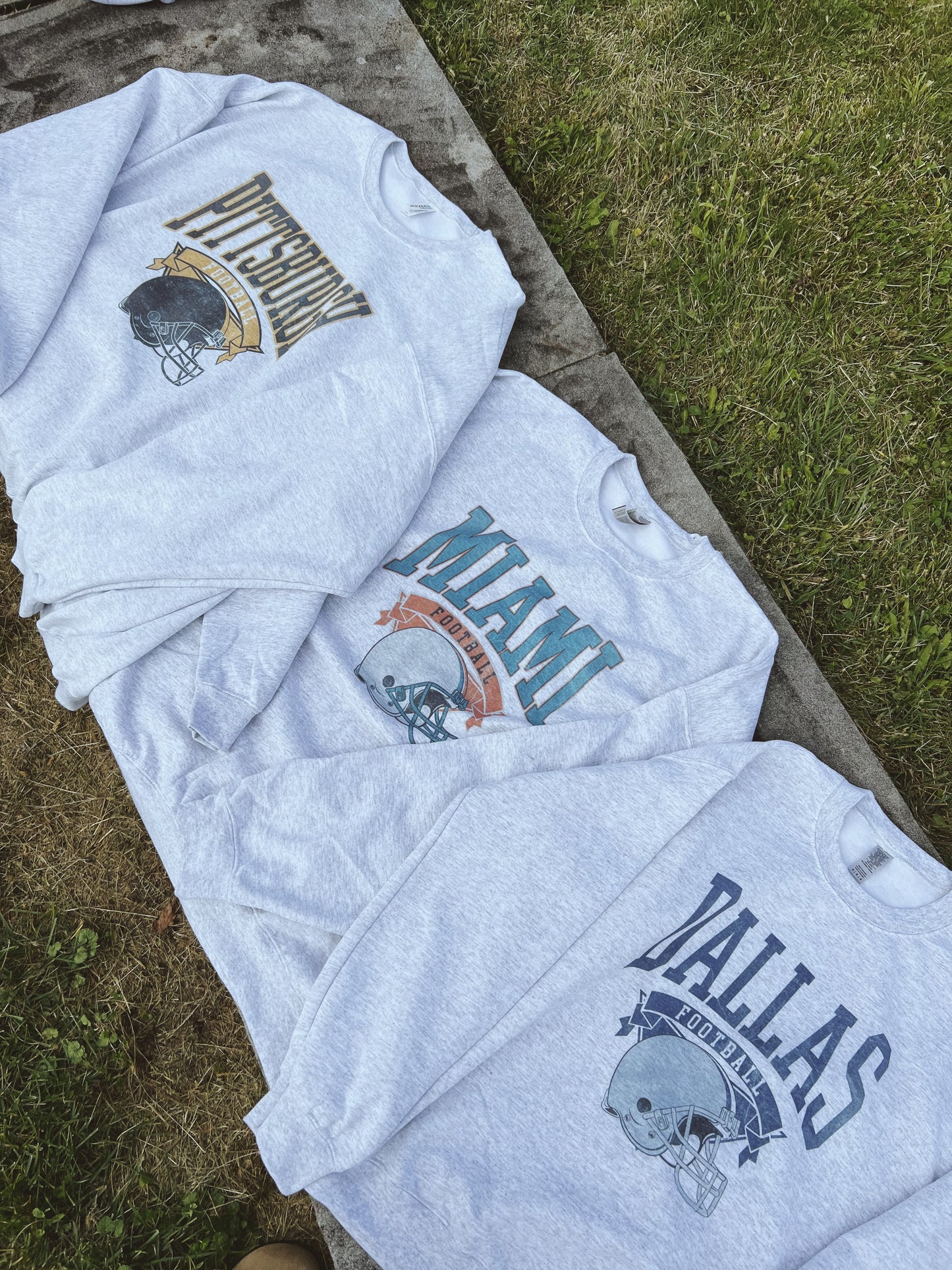 Football Vintage Style Crewneck Sweatshirts