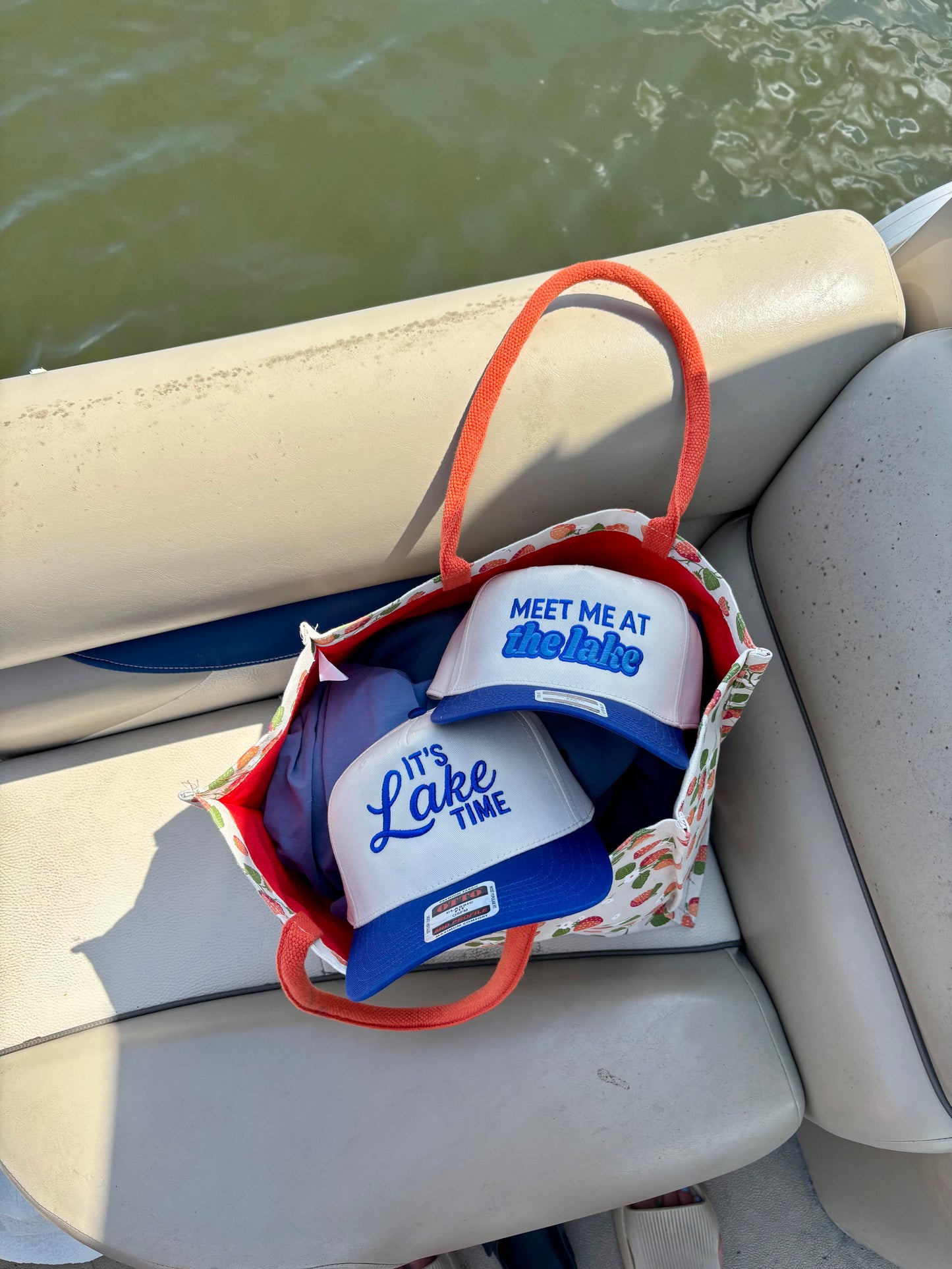 It's Lake Time Embroidered Trucker Hat