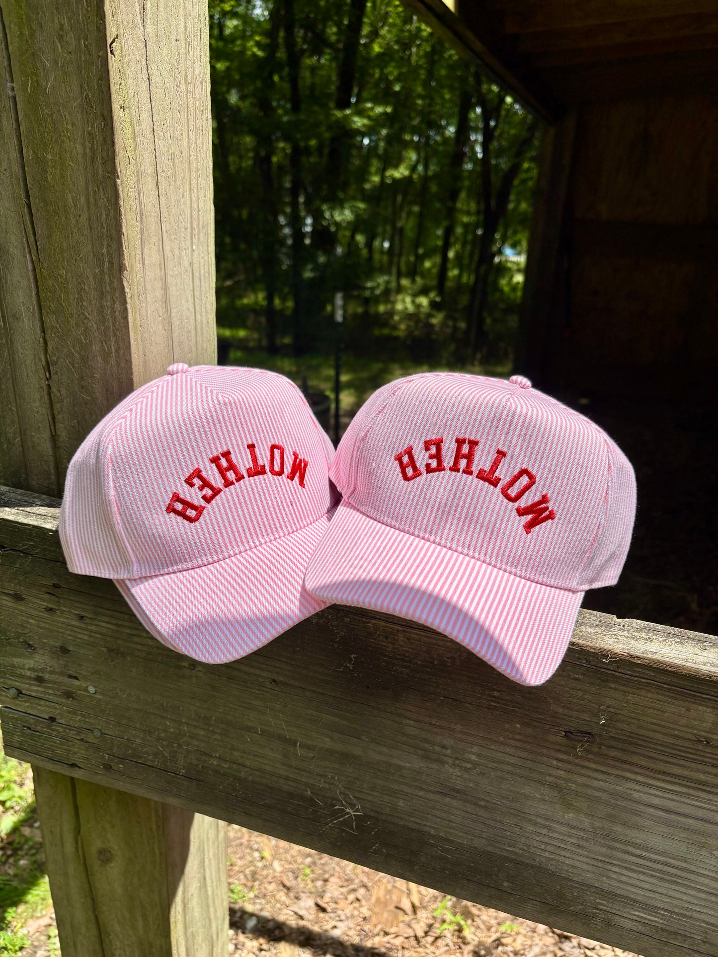 MOTHER UPSIDE DOWN Embroidered Trucker Hat