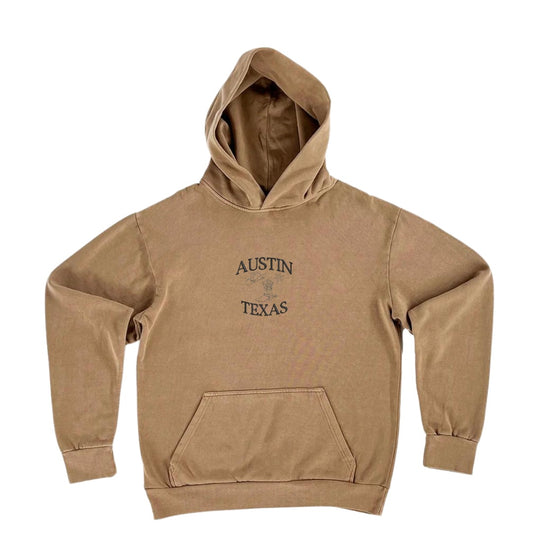 Austin Texas Embroidered Luxe Hoodie