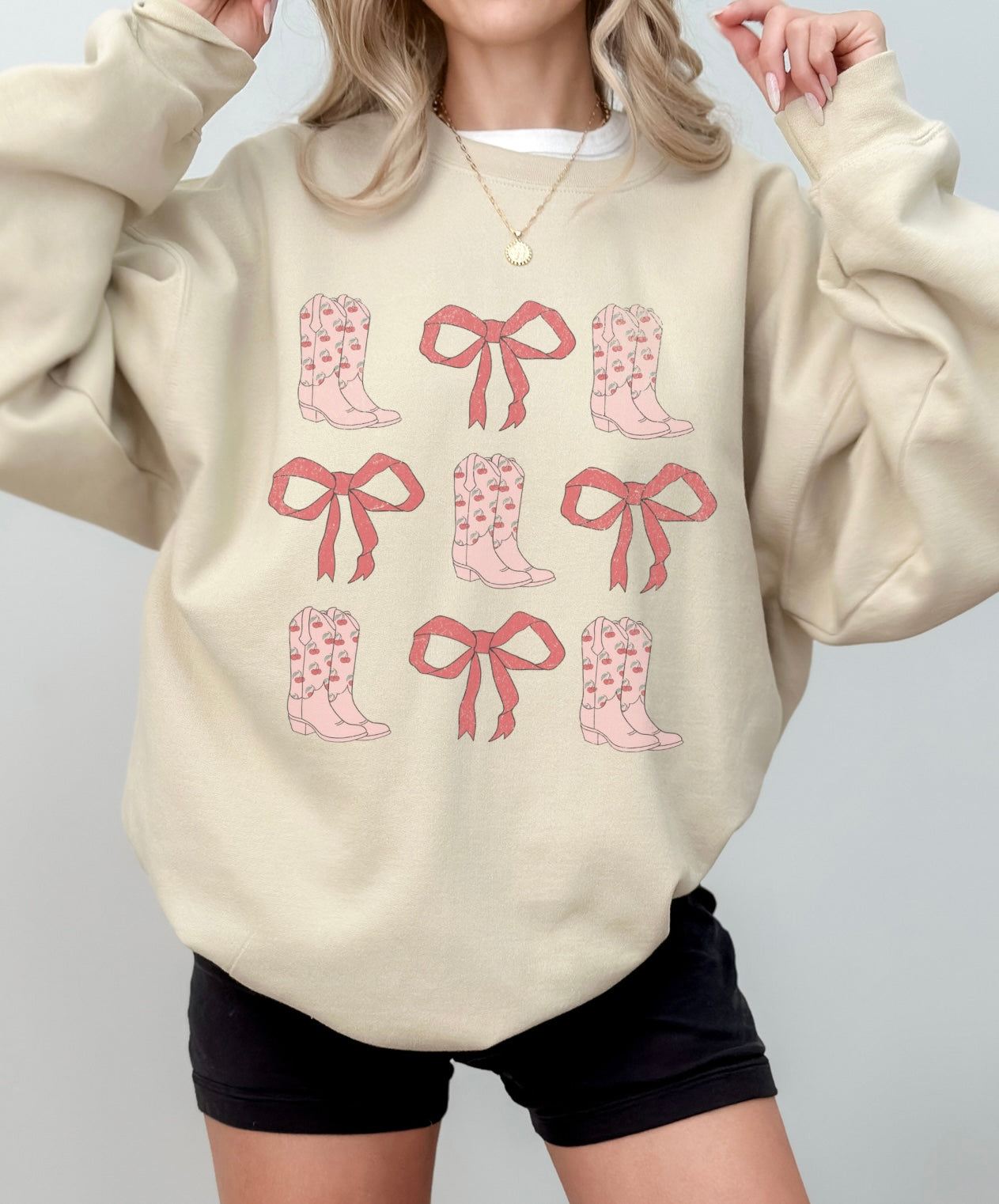 Cowgirl Cherries Crewneck Sweatshirt