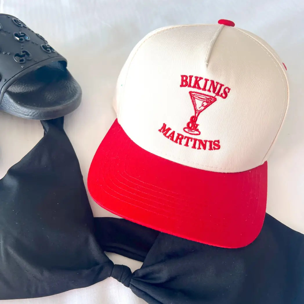 Bikinis & Martinis Vintage Trucker Hat