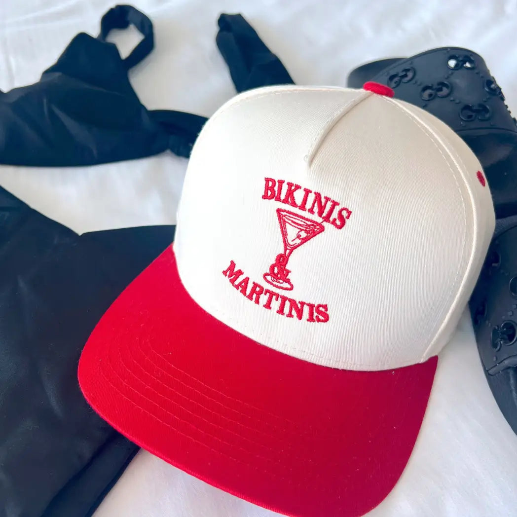 Bikinis & Martinis Vintage Trucker Hat