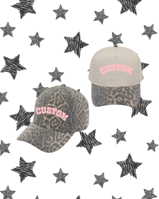 Custom Embroidered Leopard Trucker Hat