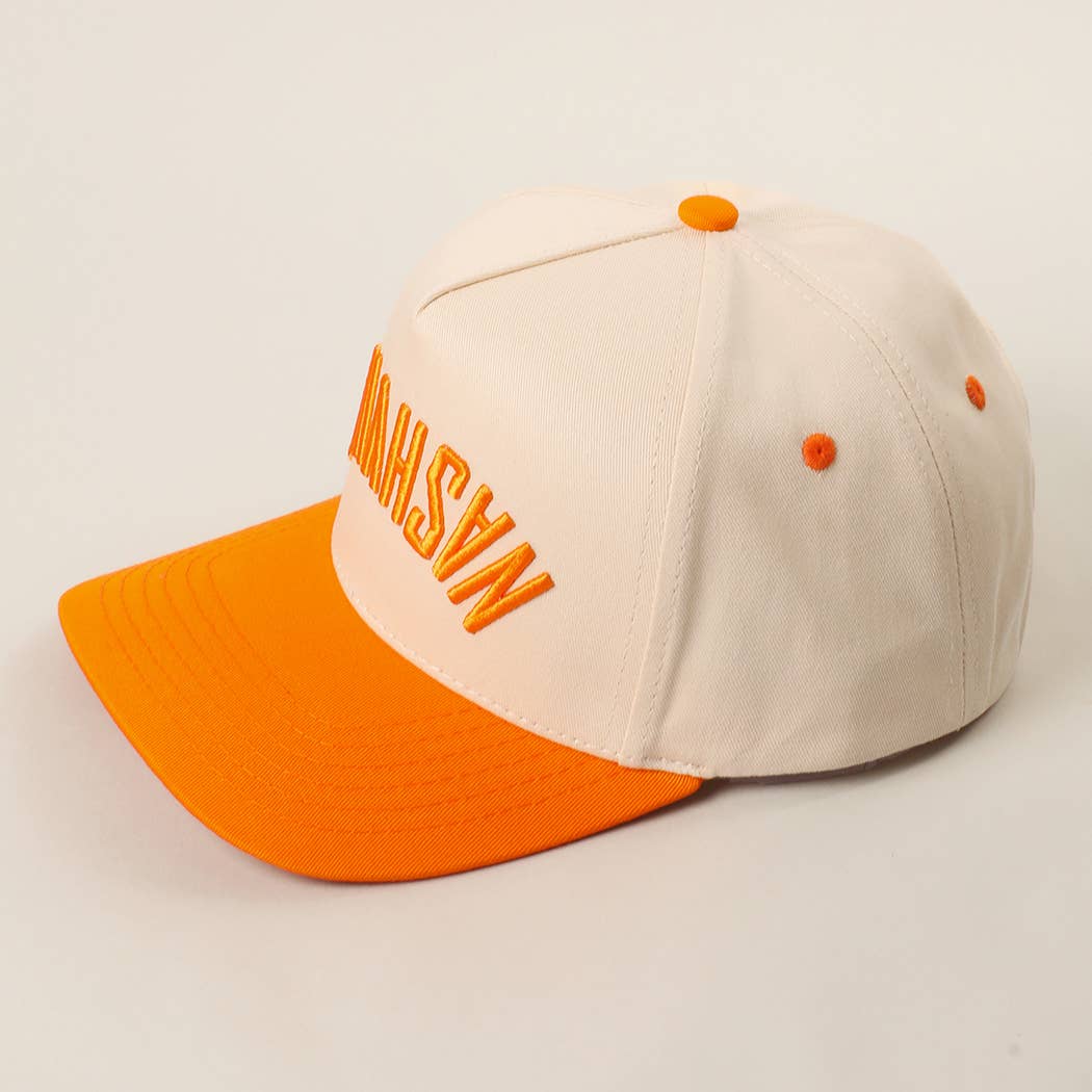 NASVILLE 3D Embroidered Two-Tone Trucker Hat