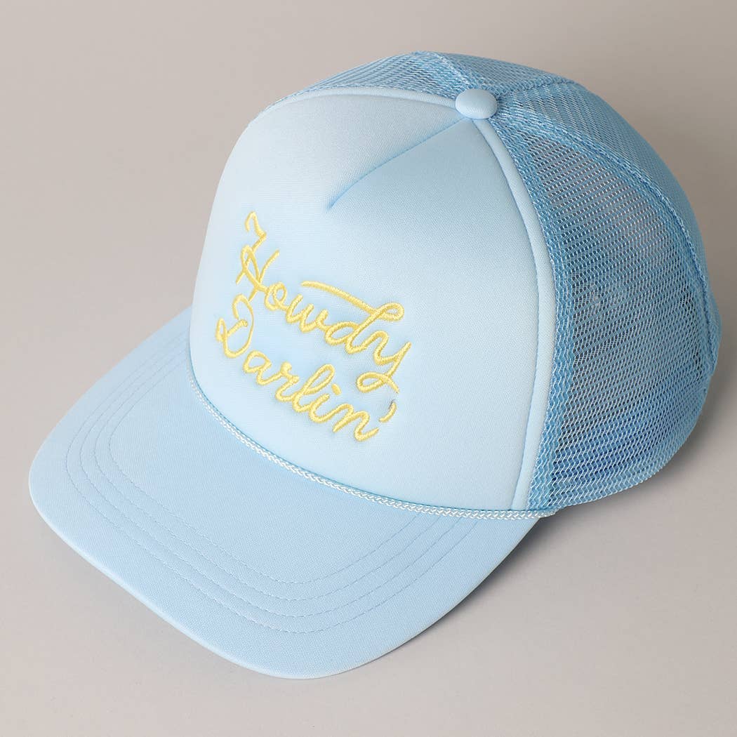 Howdy Darlin' Embroidered Trucker Hat