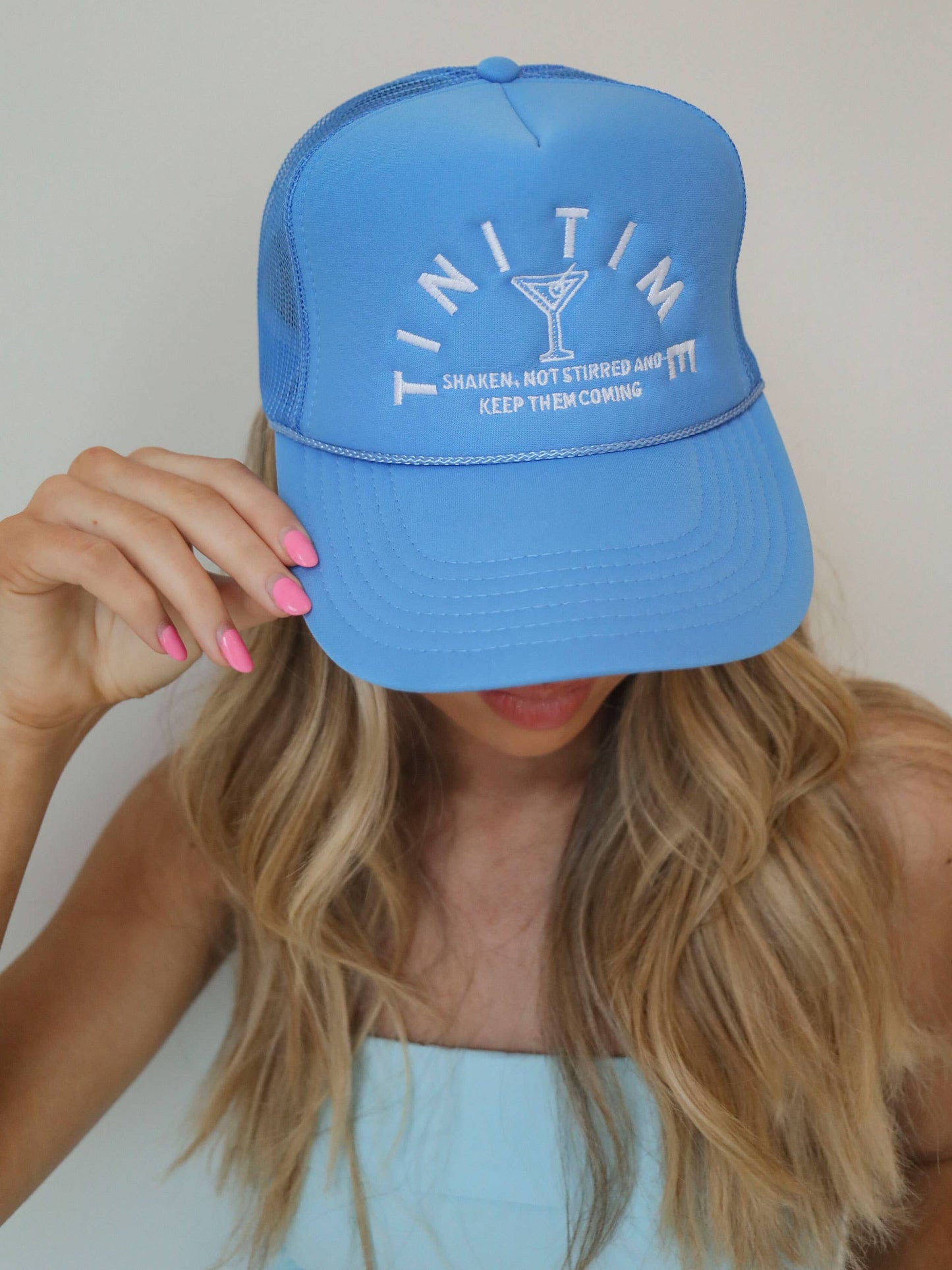 Tini Time BLUE Trucker Hat