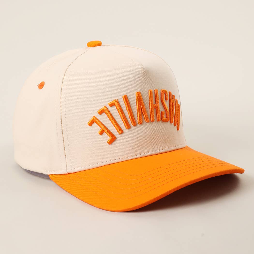 NASVILLE 3D Embroidered Two-Tone Trucker Hat