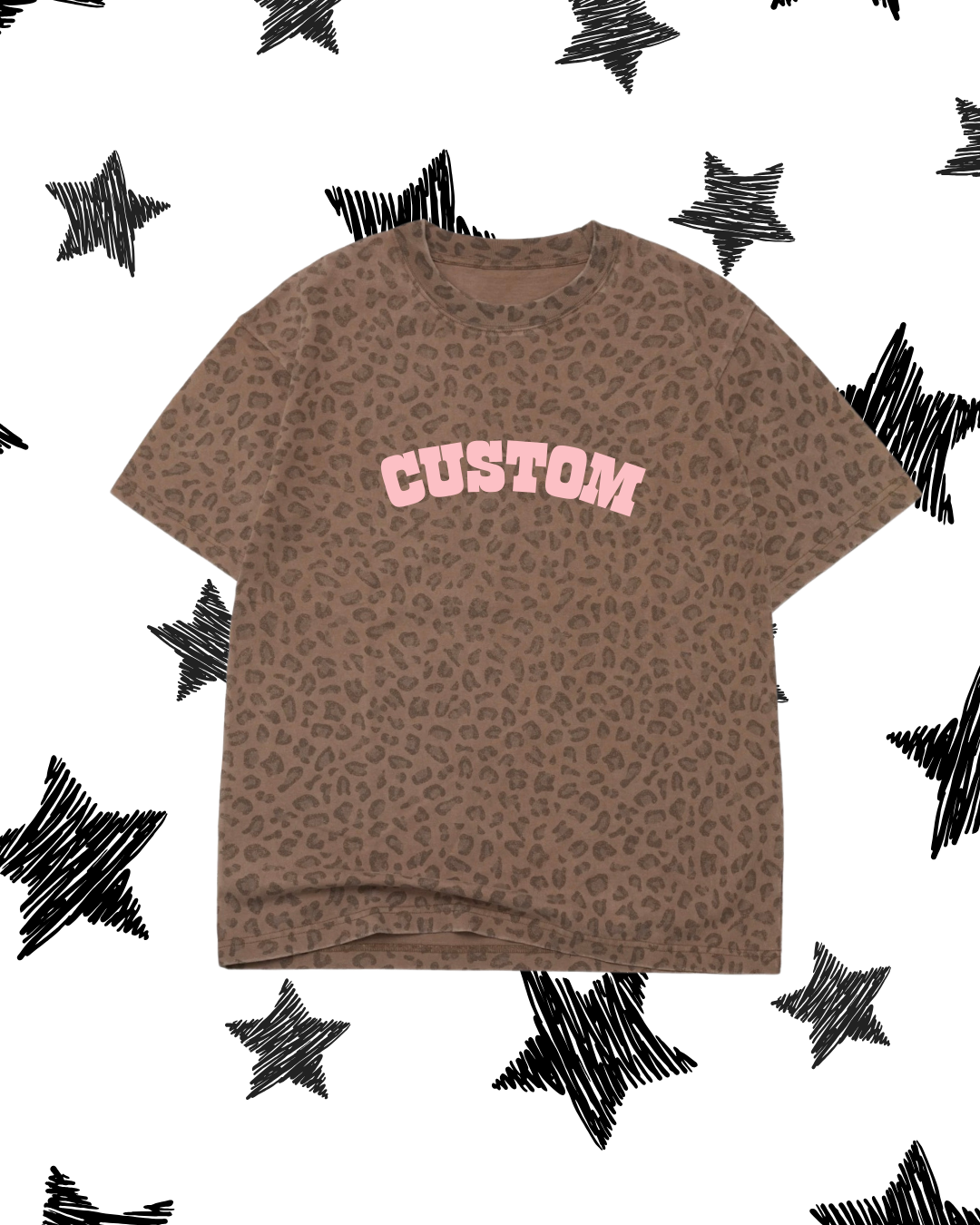 CUSTOM Oversized Leopard Shirt