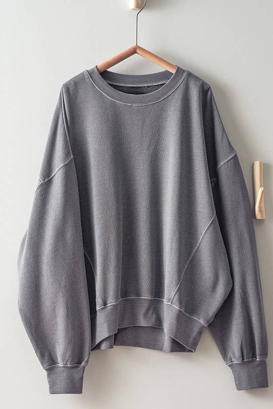 Lazy Days Dusty Blue Sweatshirt