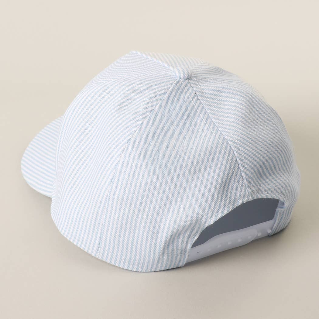 USA Patch Varsity-Style Striped Trucker Hat