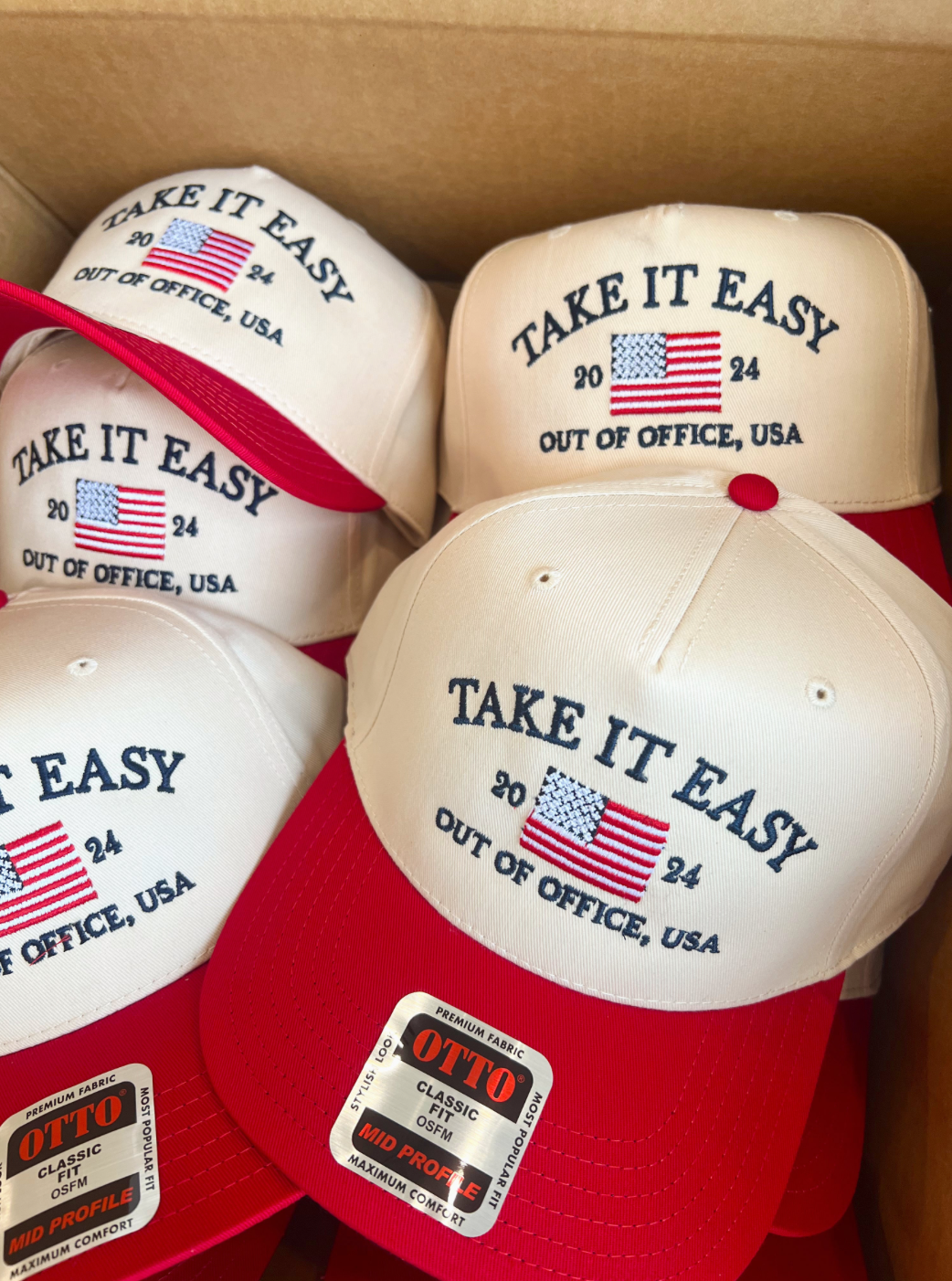 Take It Easy Vintage Trucker Hat