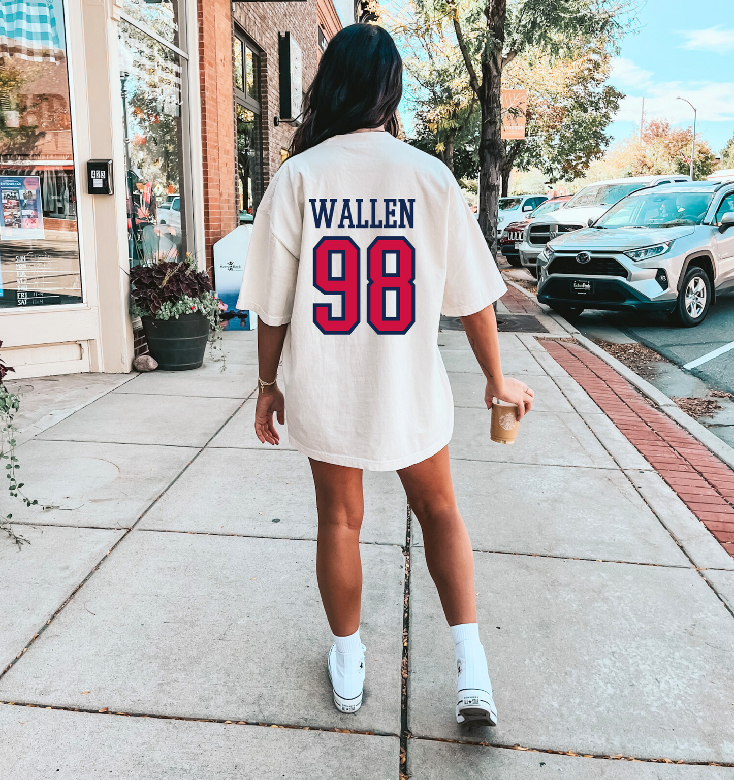 98 Lyrics Oversized Tee