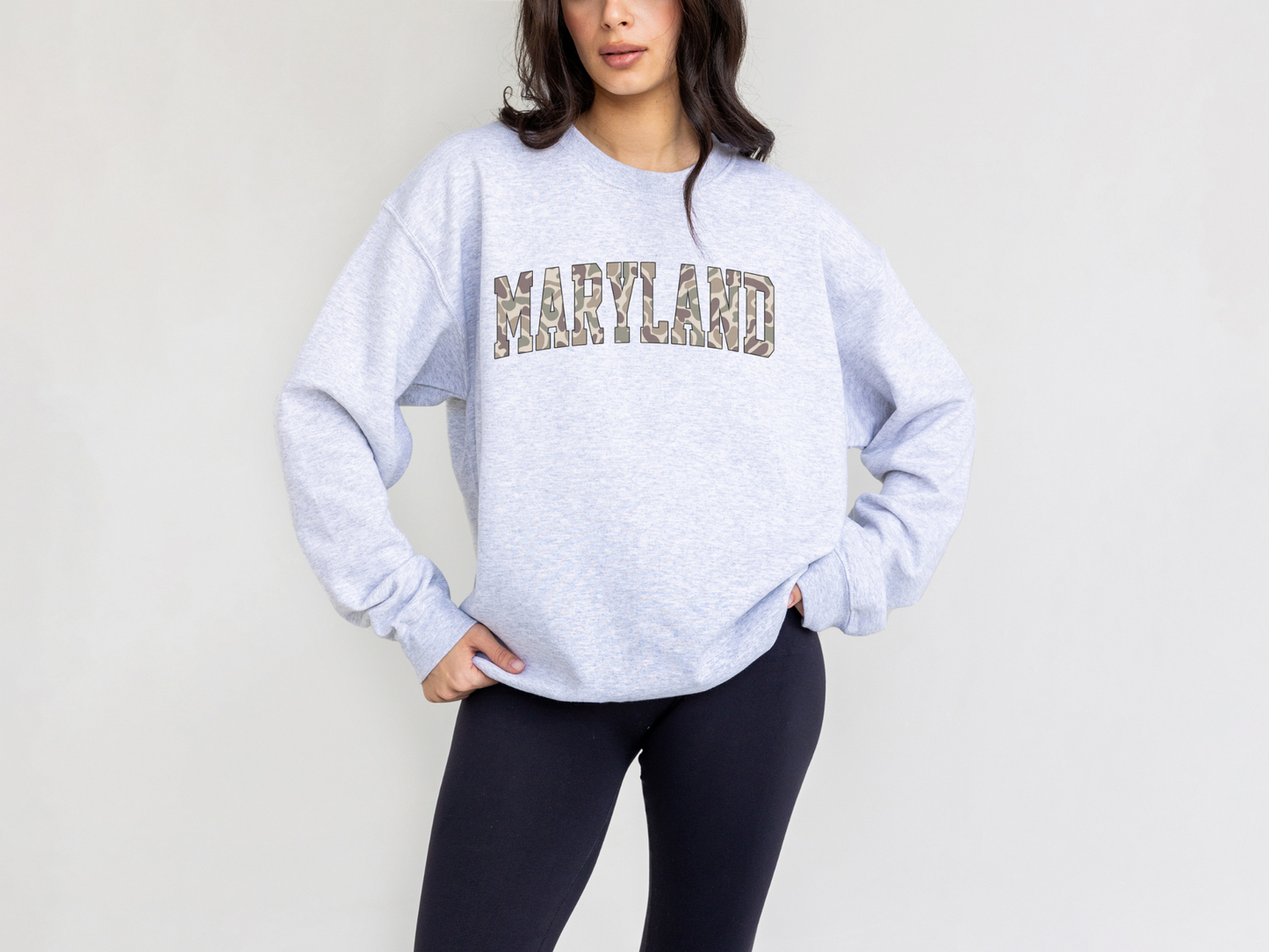 State Camo (A-M) Crewneck Sweatshirt