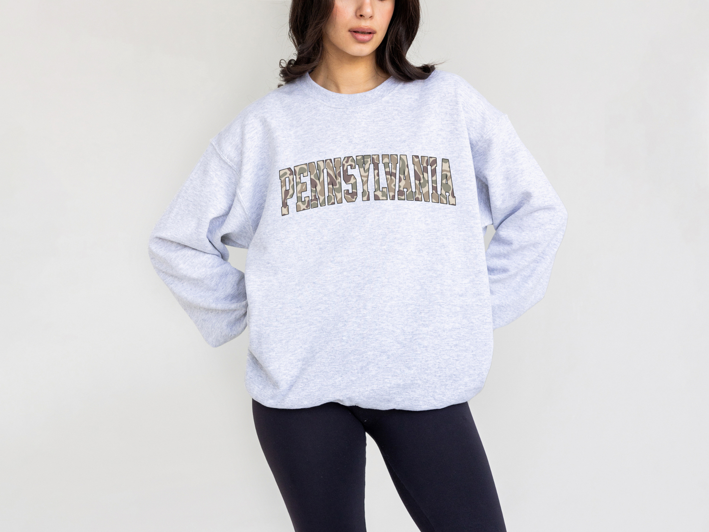 State Camo (N-W) Crewneck Sweatshirt