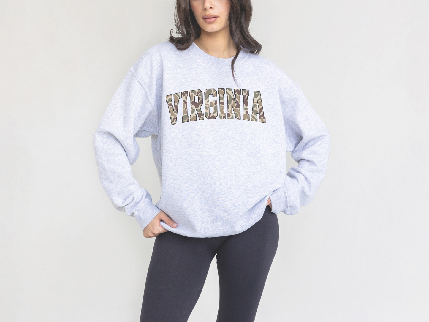 State Camo (N-W) Crewneck Sweatshirt