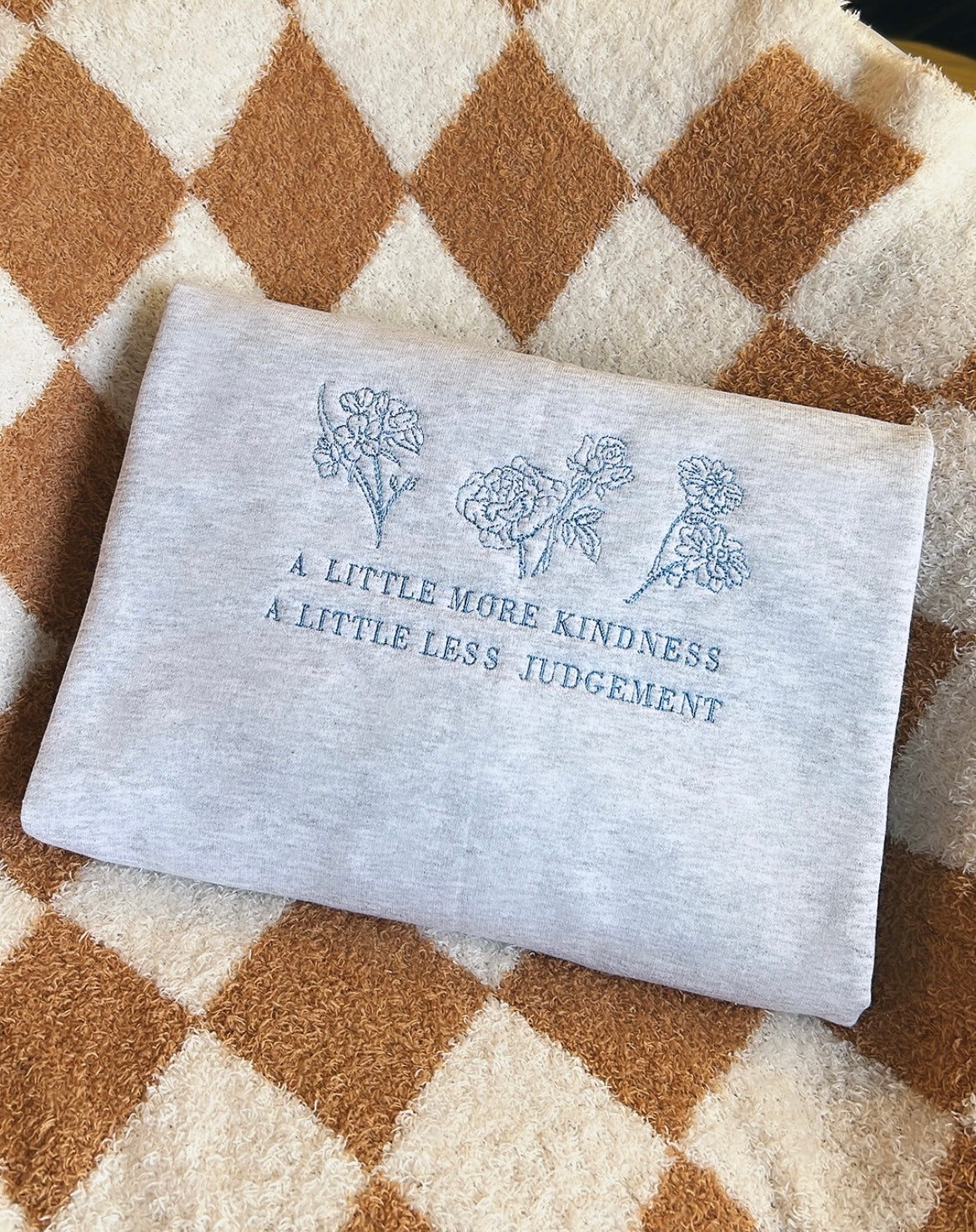 More Kindness | Embroidered Crewneck Sweatshirt