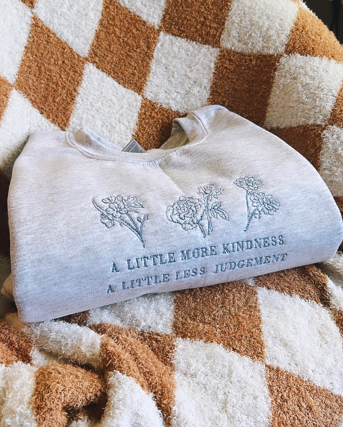 More Kindness | Embroidered Crewneck Sweatshirt